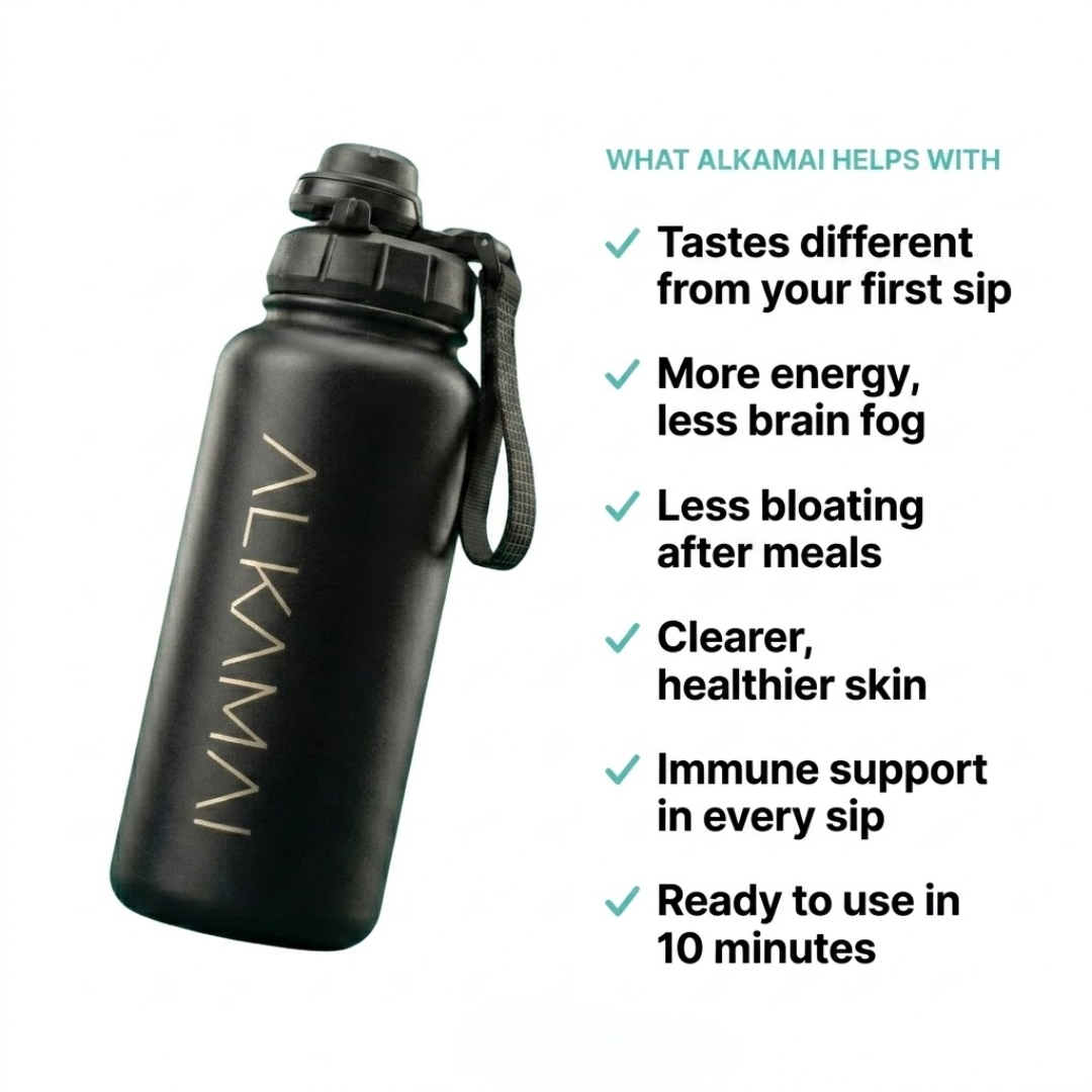 Alkamai Hydrogen and Alkaline Filtered Bottle 1L